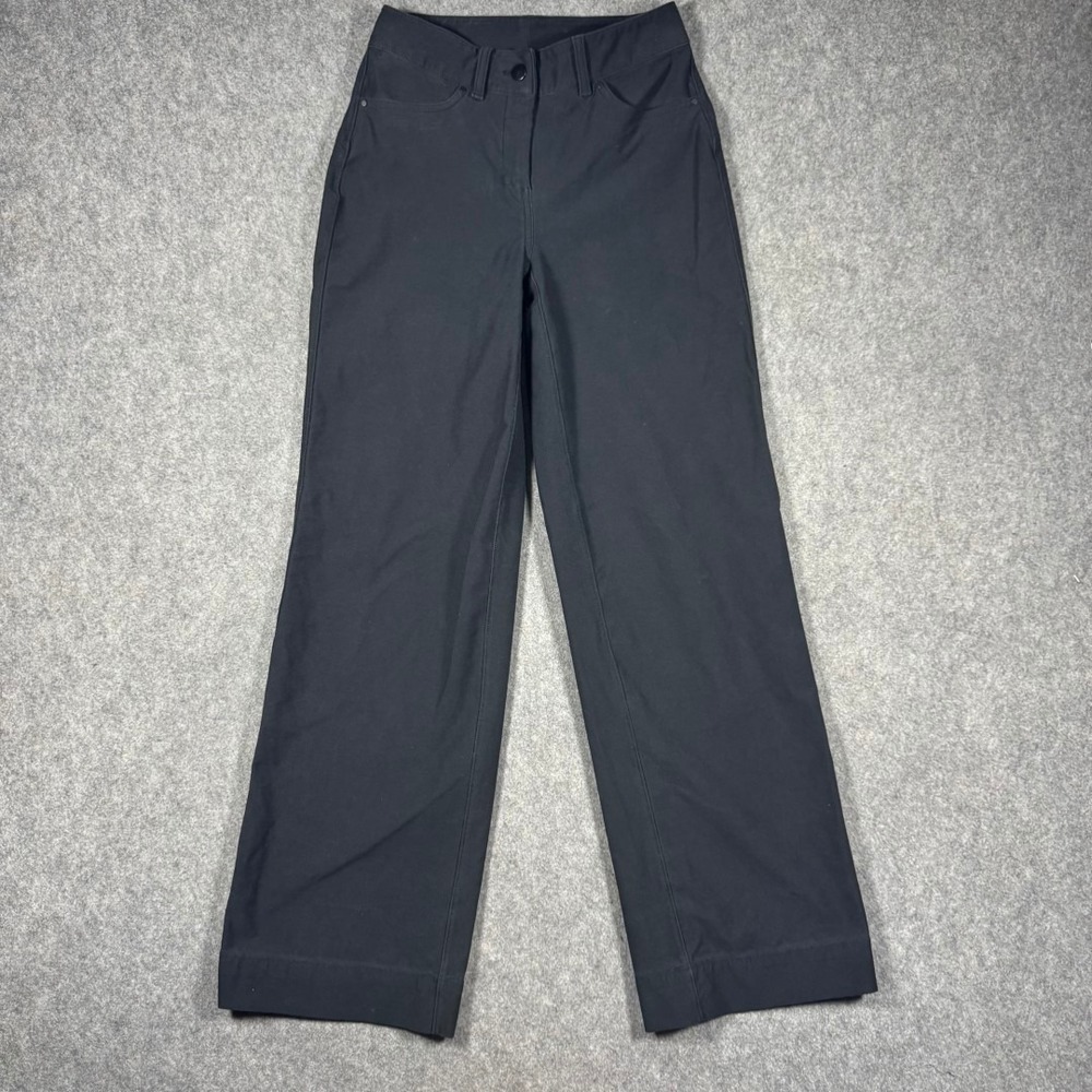 Lululemon City Sleek 5 Pocket Wide Leg Pant Black Size 24x30 High Rise Baggy